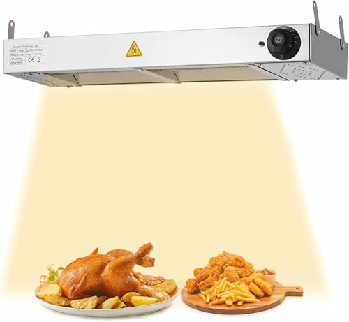 Lampe chauffante alimentaire réglable en acier inoxydable pour buffet