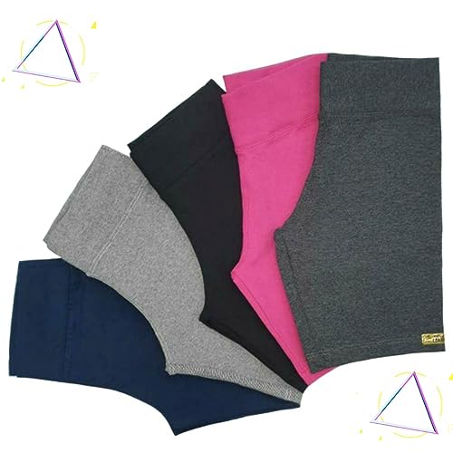 Bermuda Ciclista Cotton Lisa Juvenil Menina (8, Azul)