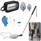 XGKHOM Dog Urine Collector, Extended 42' Dog Urine Sample Catcher for Vets, Telescopic Urine Collector for Small & Large Dogs and Cats