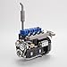 XMBRICDIYY CISON L4-205-OHV Engine Model Kit That Runs, 20.5cc Inline 4-Cylinder 4-Stroke Water-Cooled Motor Model for RC Cars, Kit Version