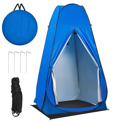 Pop Up Privacy Tent Shower Tent, Portable Camping Bathroom Toilet Tents, Changing Dressing Room Privacy Room for Camping Hiking Beach Sun Shelter Picnic Fishing Foldable with Carrying Bag