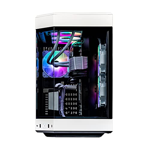 Image of Velztorm White Praetix Custom Built Y60 Gaming Desktop PC (GeForce RTX 5070 Ti 16GB (Beats 4080), Liquid Cooled Intel i9-14900K, 64GB DDR5, 2TB PCIe SSD, 1000W PSU, WiFi 6,Win11Pro)