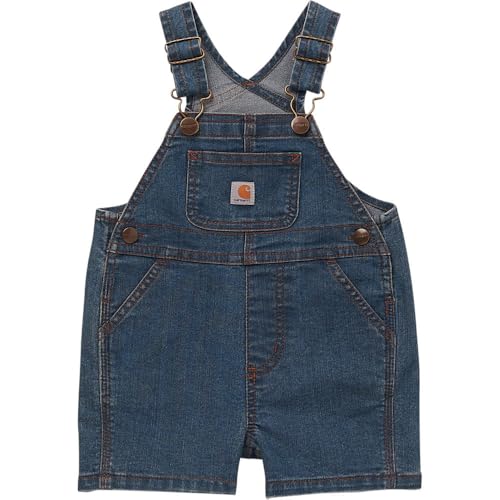 Image of Carhartt Kid's CM9744 Rugged Flex™ Denim Shortall - Girls