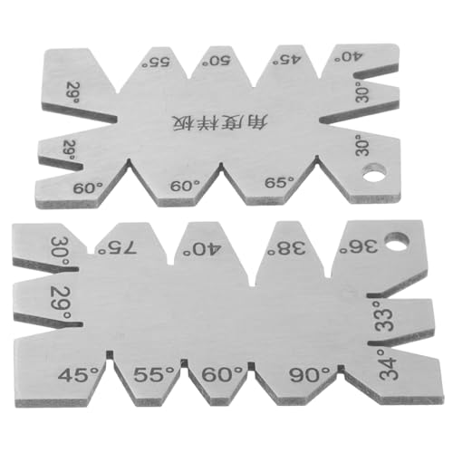 WOONEKY Angle Protractor Gauge for Construction 2-in-1 Precision Metal Angle Finder