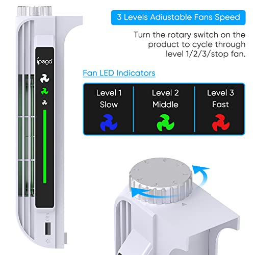 Ventola-di-raffreddamento-a-3-velocita-per-accessori-PS5-con-indicatore-LED-raffreddamento-efficiente-per-Playstation-5-con-3-livelli-di-ventole-e-porta-USB-extra