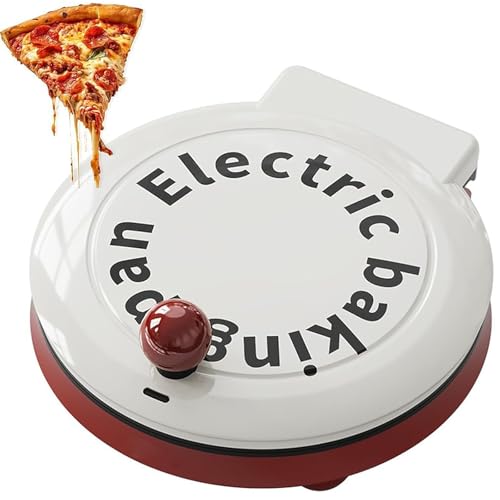 Pizzera eléctrica – Platos de cocina antiadherentes para quesadillas de tamaño familiar, tortillas y más, 1000 W, superficie de cocción de 23 cm