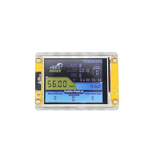 Bitcoins Miner USB Miner NerdMiner V3 ESP32 Hashrate 54K/S 2.8 Inch Smart Display Crypto Solo Lottery Miner Solo Mining Machine Cryptocurrency Miners DIY Miner