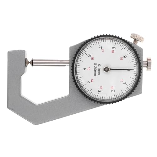 Calibrador mecánico de precisión NUOBESTY para espesores de 0-20 mm, ideal para la fabricación de violines y guitarras, calibre de micrómetro en acero inoxidable con diseño resistente a impactos para artesanía DIY de instrumentos y paneles de madera miniatura 1
