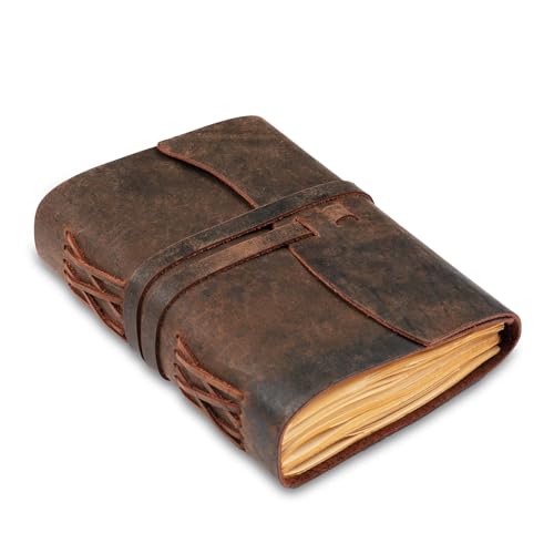 LEATHER VILLAGE Leather Journal-7'X5'-Truffle Brown