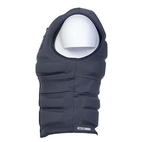 Mens Neoprene Wakesurf Comp Vest - Designed Exclusively For Wake Surfing, But Great For All Other Watersports Activities! (Charcoal, Large) #TOP5