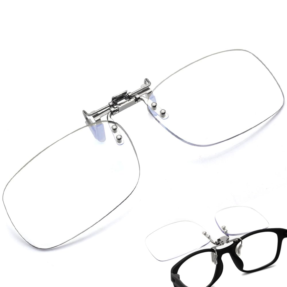[OptiZen] クリップ式老眼鏡 前掛け 跳ね上げ式 ケース付き シニアグラ…