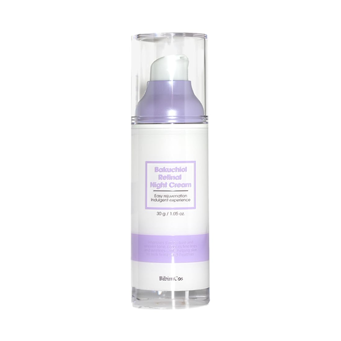 BibimCos Retinal Gece Kremi, Retinol ve Bakuchiol İçeren Yaşlanma Karşıtı Nemlendirici 30 gr