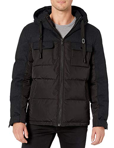 Marc New York by Andrew Marc Men's Hopkins Down Jacket, Black, Large