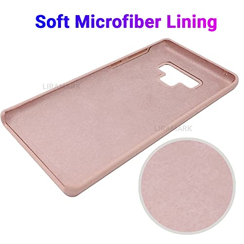 Image of LIRAMARK Liquid Silicone Soft Back Cover Case for Samsung Galaxy Note 9 (Pink)