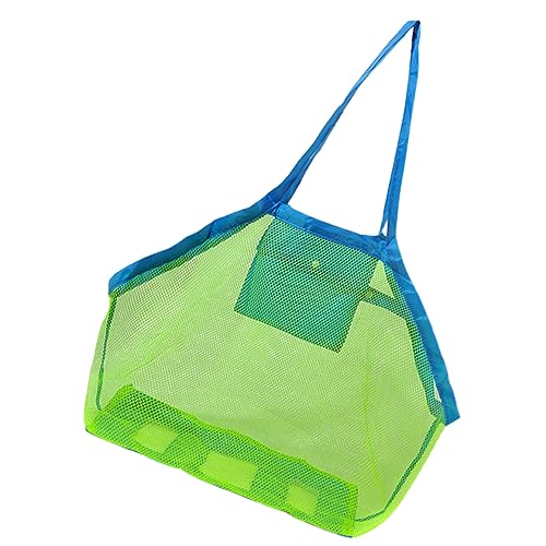 Kisangel Beach Tote Bag Mesh Boys and Girls Beach Toys Storage Large Size Pouch Material Easy to Use and Carry