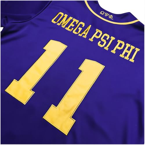 Legacy Tradition Omega Psi/Ψ Phi S1 Baseball Jersey [Purple] miniatura 4