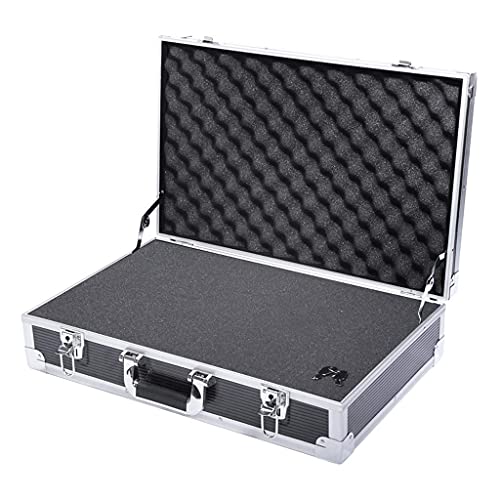 XBSXP Aluminium Hartschalenkoffer Aktentasche Toolbox Tragetasche Tragbarer Werkzeugkoffer Schützen Sie Ihre Wertsachen…