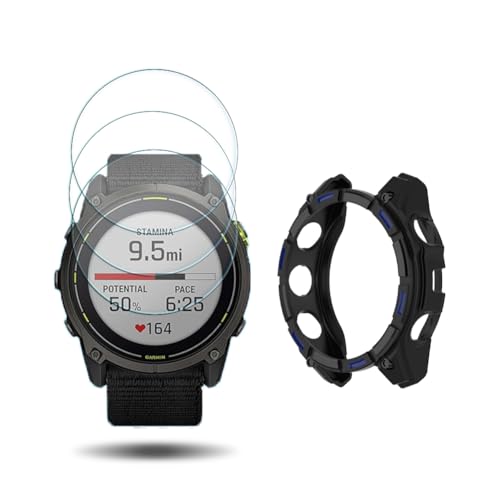 Protection Garmin Enduro 3 film verre montre connectée antichoc TPU noir