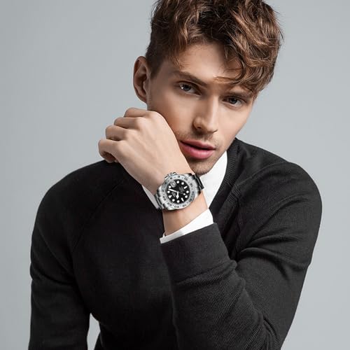 Image of LIGE Fashion Watches for Men Stainless Steel Business Dress Watch Waterproof Analog Quartz Watch with Luminous Date Display Manl Wrist Watch