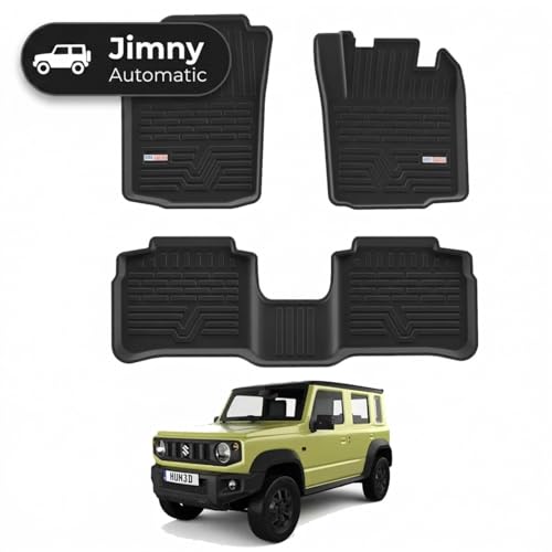 Image of 3D TPE Car Floor Mat for Jimny (Automatic) Custom Fit, Heavy Duty & Anti-Slip Floor Mat | Easy to Clean, All Weather Resistant, Waterproof & Dustproof Car Foot Mat for Jimny