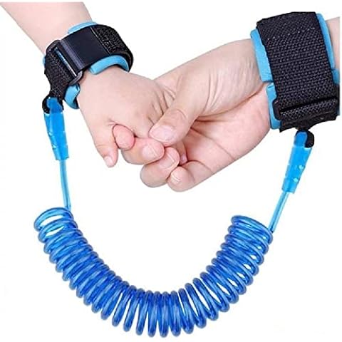 OrionMart Anti Lost Wrist Link Belt Safety Leash Children - Soft Comfortable and Breathable Wrist Bands Extends Upto 150cm for Travel & Walk -Wrist Reins for Toddlers Kids Baby Safety Strap Cover
