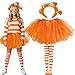 Kirei Sui Women Clown Fish Costume Cute Headband Socks & Orange Tutu for Halloween Accessories
