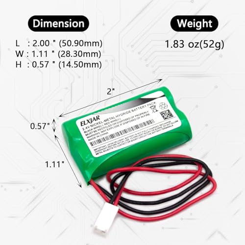 Lunggwey (5-Pack) 2.4V 2000mAh Ni-MH Battery for Dual-Lite 93035262 by Lunggwey - Used condition - Image 2