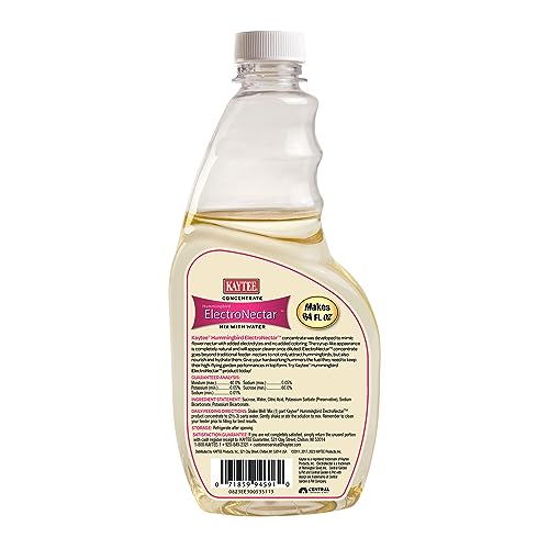Image of Kaytee Hummingbird ElectroNectar Wild Bird Food,16 oz Concentrate,Makes 128 oz of ElectroNectar,(Pack of 4)