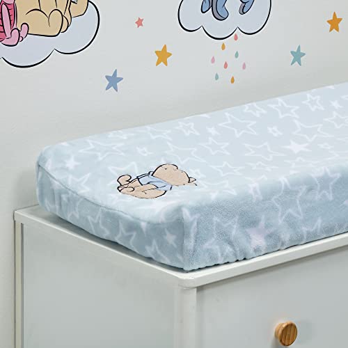 Bedtime Originals 792050 Disney Baby Starlight Pooh Blue/White Stars Changing Pad Cover thumb #3