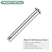 M METERXITY 4-Pack Single Hole Clevis Pins, M8 x 80mm 304 Stainless Steel Flat Head Clevis Pins for Mechanical Linkage/Trucks/Lawn Mower, Link Hinge Pin Reusable