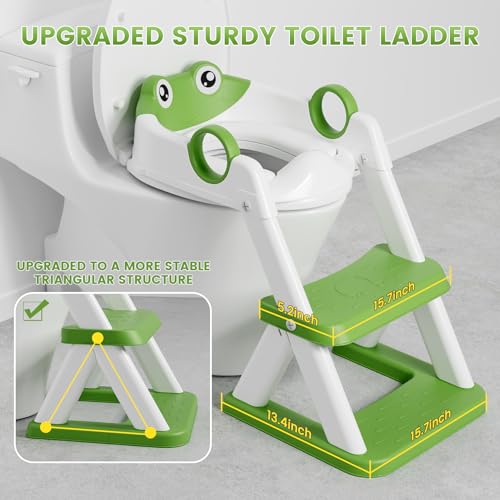 Cooseya XTL-8882 Frog Toilet Seat, Potty Training Toilet Seat For Toddler thumb #2