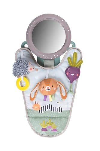 Taf Toys - Urban Garden in-Car Play Centre Parent and Baby's Travel Companion, Keeps Both Relaxed While Driving. Car Activity Centre with Mirror to Watch Baby from Driver's Seat, from Birth