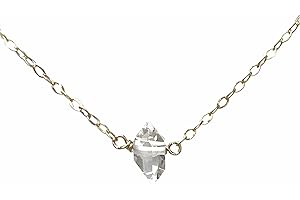 Halo Herkimer Diamond Quartz Necklace In Rose Gold