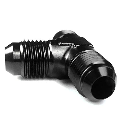 Image of 6AN Flare Tee Block Aluminum AN6 Male T Fuel Hose Union Fitting Adapter Blue 6AN to 2x -6AN