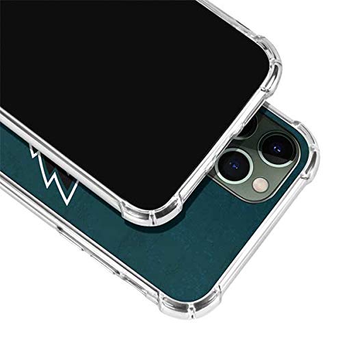 Skinit Clear Phone Case Compatible with iPhone 12 Pro Max - Officially Licensed NFL Philadelphia Eagles Distressed Design