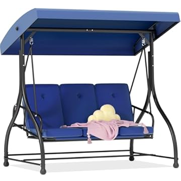 patio swing bed with canopy