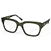 AQS Unisex Malcolm Square Optical Eyeglasses (Green, Clear)