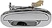 Dorman 91084 Rear Driver Side Exterior Door Handle Compatible with Select Ford Models, Chrome