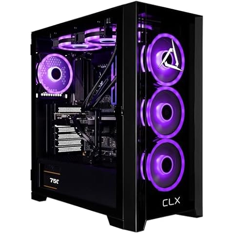 CLX Set Gaming PC TGMSETRTU3A01BM - Intel Core i7 14700KF 3.4GHz, GeForce RTX 4070, 2TB NVMe M.2 SSD, 32GB DDR5 RGB Memory, 240mm AIO, WiFi, Windows 11 Home, Black Cover