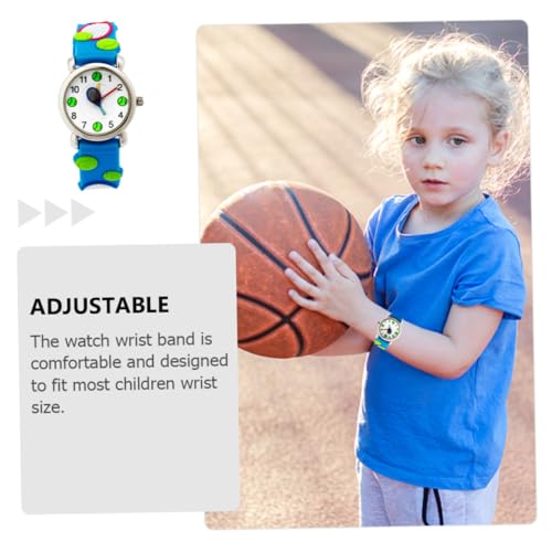 Reloj infantil dibujos animados 3D correa ajustable vidrio resistente ORFOFE 6