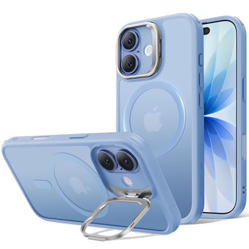 ESR Classic Hybrid für iPhone 17 Hülle mit Flex-Ständer, Matt Hellblau – Ansicht 1