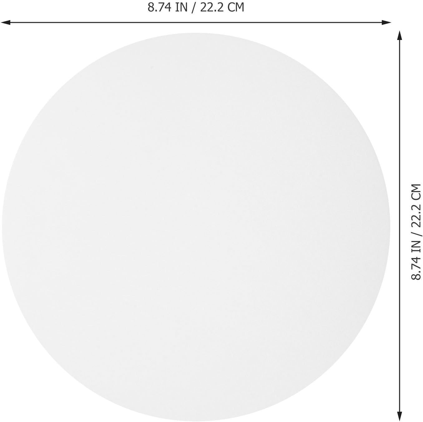 Uonlytech 2pcs round Acrylic Lamp Diffuser Covers for Ceiling Light Fixtures, White 8.72 Inch Diameter, 1mm Thickness, Lightweight Design for Even Light Distribution in Bedrooms and Dining