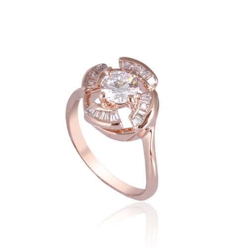 Bague fiançailles zircone cubique princesse 1ct luxueux R361 mariage
