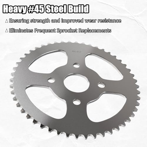 Image of JNDO Mini Bike Sprocket 420 Chain 50T Go Kart Rear Sprocket 40mm Bore Replacement for Coleman Bt200x Ct200u Trail 200 Ct200u-Ex Baja Warrior Heat Massimo Mb165 Mb200 196cc 5.5 6.5hp