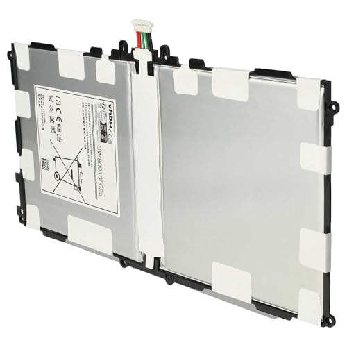 vhbw Batería Compatible con Samsung Galaxy Note 10.1 SM P602, 10,1, 10.1 2014 Edition SM P605 Tablet, Pad (8220 mAh, 3,8 V, Li Poli)