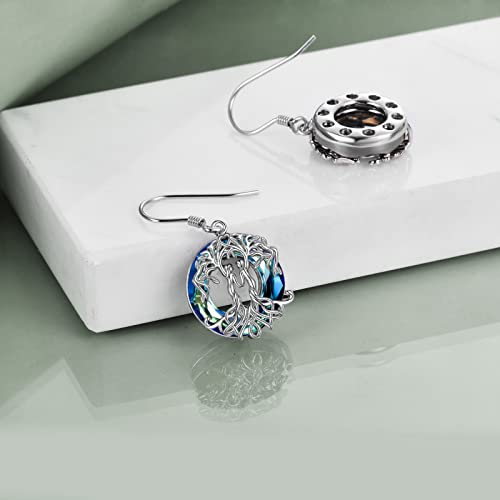 YFN Sister Earrings Gifts from Sister, Sterling Silver Crystal Sister Earrings Jewelry, Birthday Jewelry Gift for Sisters3