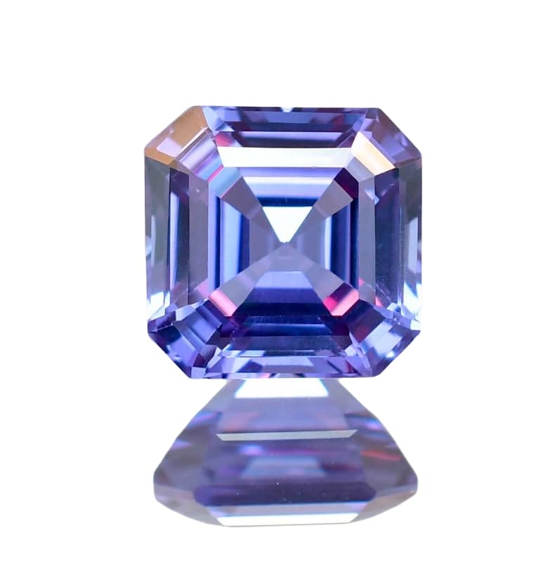 Alexandrite naturelle 8x8mm taille émeraude pour la création de bague