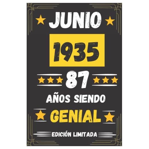 CUADERNO, MAYO 1935, 87 Años Siendo Genial Edición Limitada: Regalo de 87 cumpleaños para mujeres y hombres, ideas de 87 cumpleaños... un ... regalo de 87 cumpleaños para él/ella.