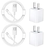 iPhone Charger, 2Pack iPhone Charger MFi Certified Lightning Cable Fast Charging Data Sync Transfer Cord with USB Plug Wall Charger Travel Adapter Compatible with iPhone 12/11/11 Pro/Xs/XR/X/8/7 More