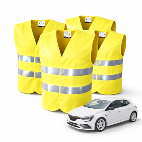 4er Pack Warnwesten fürs Auto – 2022